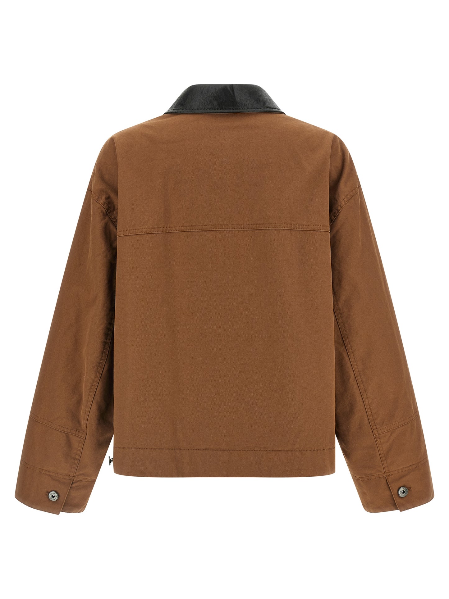 Overcoat by Max Mara for women in cotton brown features an satoral silhouette, showcasing a sophisticated shirt-collar neckline and satoral pockets & insulated for a premium, timeless look.