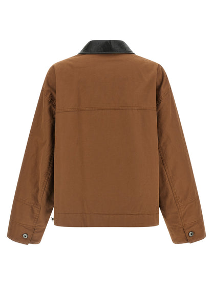 Overcoat by Max Mara for women in cotton brown features an satoral silhouette, showcasing a sophisticated shirt-collar neckline and satoral pockets & insulated for a premium, timeless look.