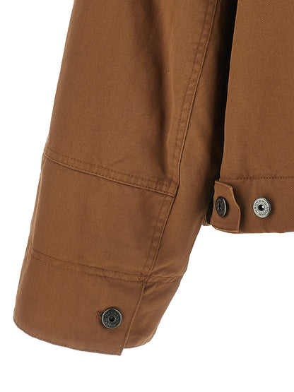 Overcoat by Max Mara for women in cotton brown features a contemporary silhouette showcasing a contemporary and refined pockets & insulated for a sophisticated finish.
