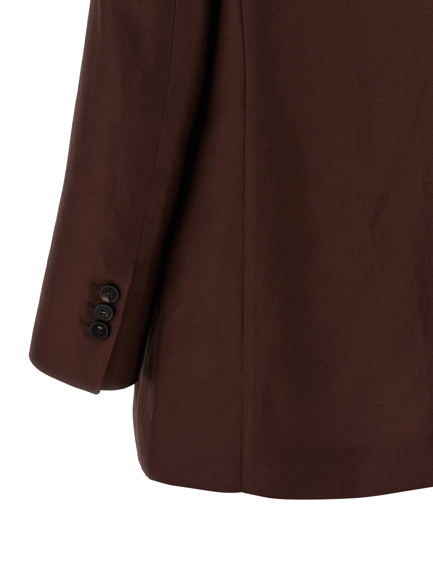 Blazer by Alberto Biani for women in linen & viscose brown & horn features an stylish silhouette, showcasing a sophisticated and stylish for a truly stylish finish.