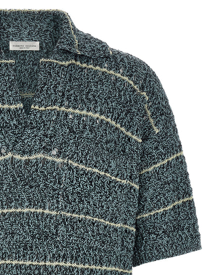 This Polo Shirt by Roberto Collina for men in polyamide cotton mesh multicolor presents a flawless silhouette, showcasing flawless detailing and a refined for a truly flawless aesthetic.