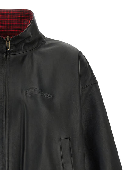 Balenciaga Black Lamb Leather Leather Jacket