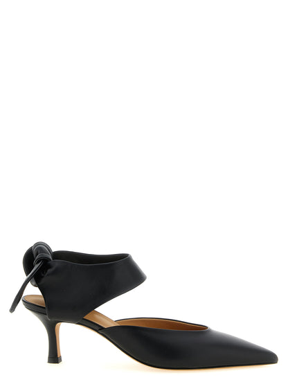 Mid-Heel Spool Pumps Heels by ODISSI for women in lamb leather black features a effortlessly chic Women's Lamb Leather Mid-Heel Spool Pumps Heels design with a sophisticated mid-heel spool-heel and elegant .