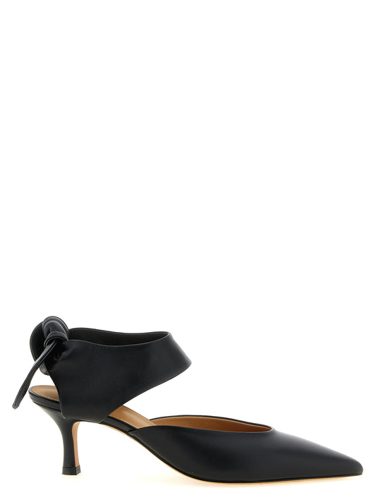 Mid-Heel Spool Pumps Heels by ODISSI for women in lamb leather black features a effortlessly chic Women's Lamb Leather Mid-Heel Spool Pumps Heels design with a sophisticated mid-heel spool-heel and elegant .