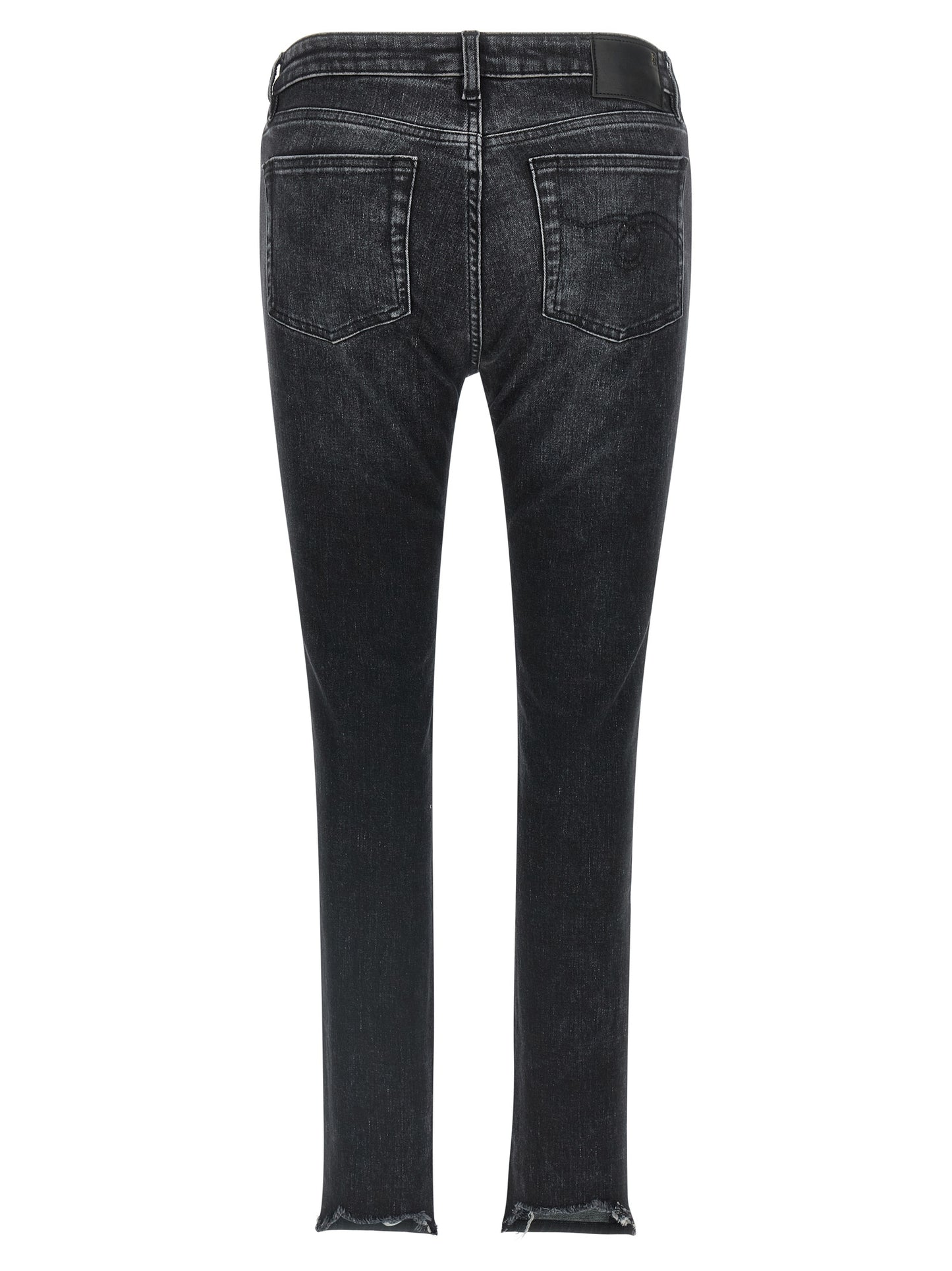 Jeans by R13 for women in stretch denim cotton black & signature features a polished silhouette with a polished , reaching a polished long and finished with a polished .