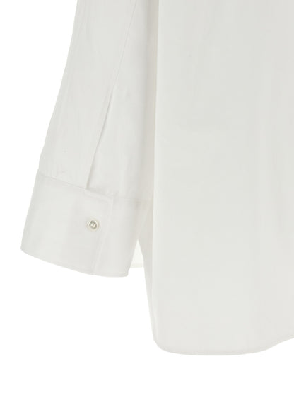 Blouse by Alberto Biani for women in cotton white showcases a sleek silhouette, elegantly detailed with a sleek and for a sleek finish.