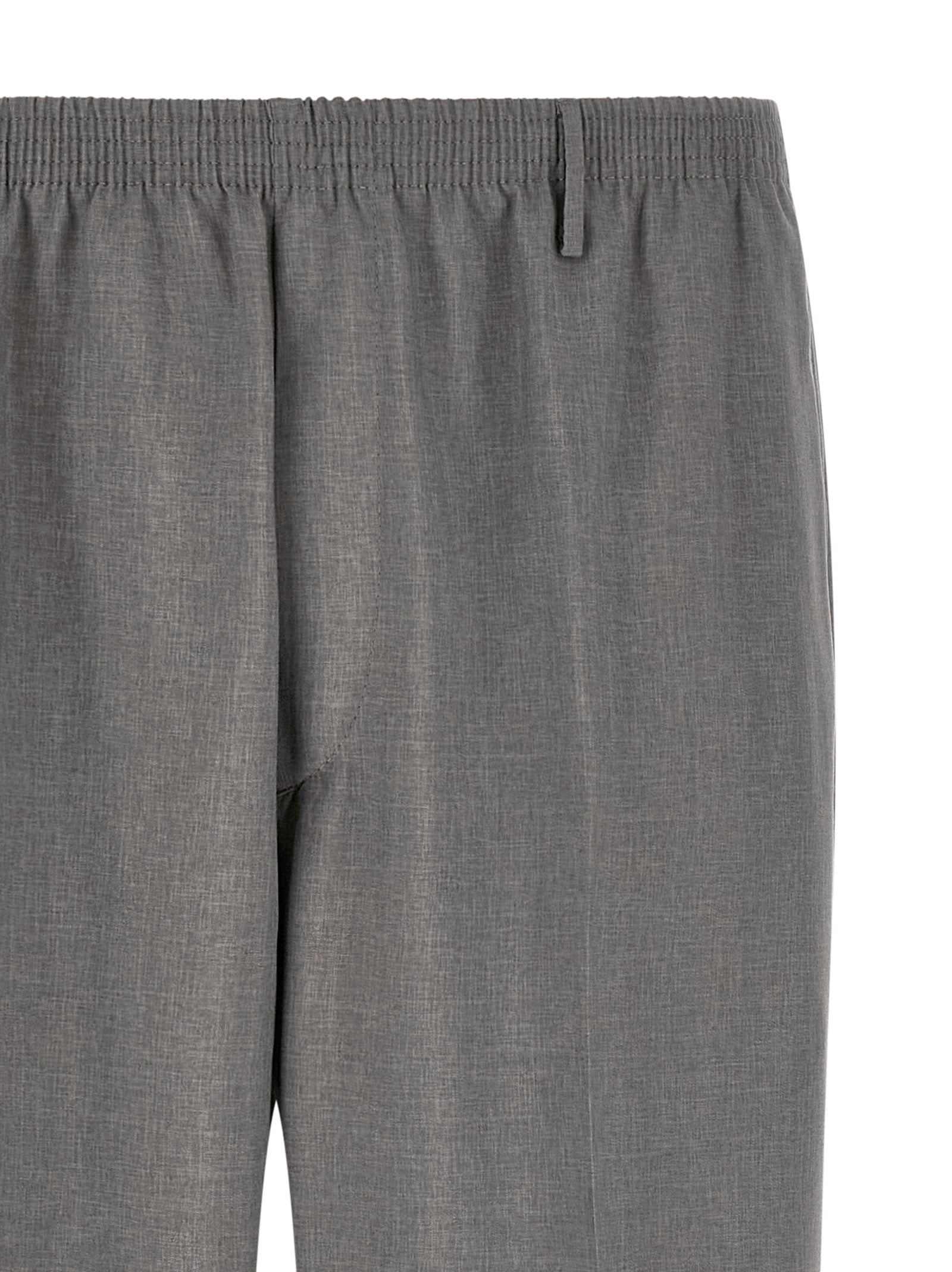 Trousers by CELLAR DOOR for men in stretch polyester & viscose gray presents a smart silhouette, meticulously detailed with a smart straight-leg, a smart long, and a smart .