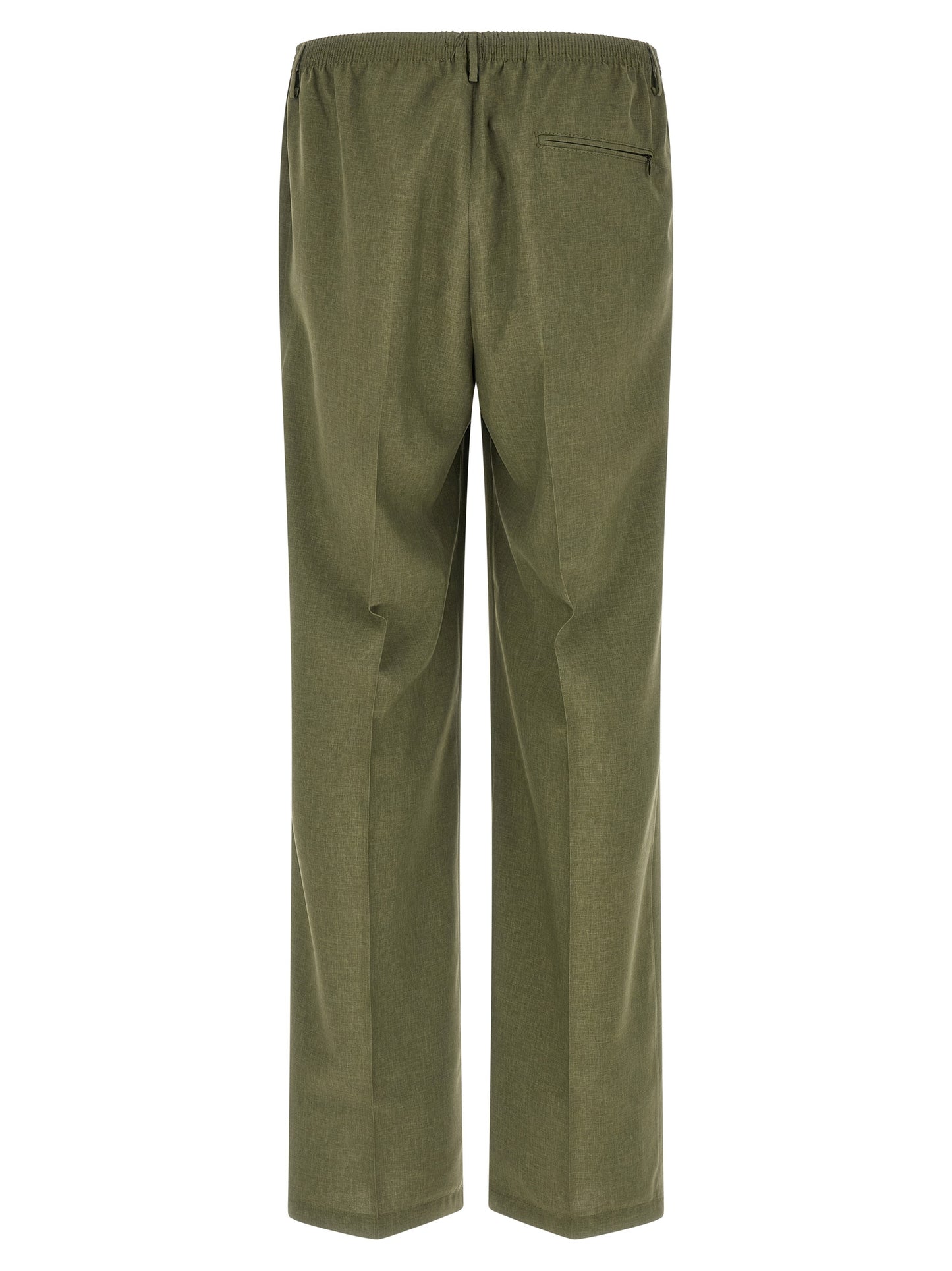 Casual Pants by CELLAR DOOR for men in polyester bicolour & green presents a refined pantology silhouette, artfully defined by a refined pantology straight-leg, long, and a sophisticated .