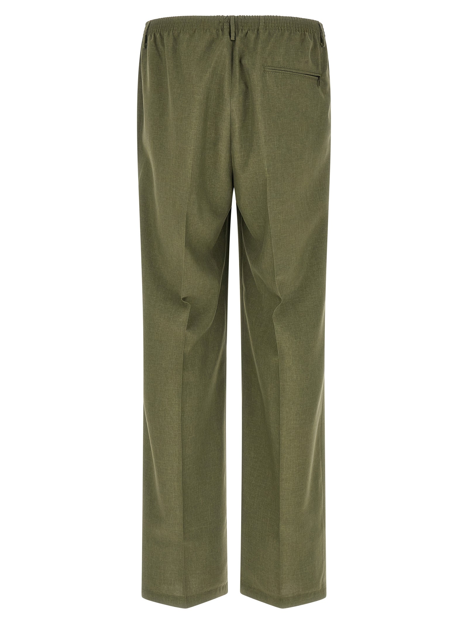 Casual Pants by CELLAR DOOR for men in polyester bicolour & green presents a refined pantology silhouette, artfully defined by a refined pantology straight-leg, long, and a sophisticated .