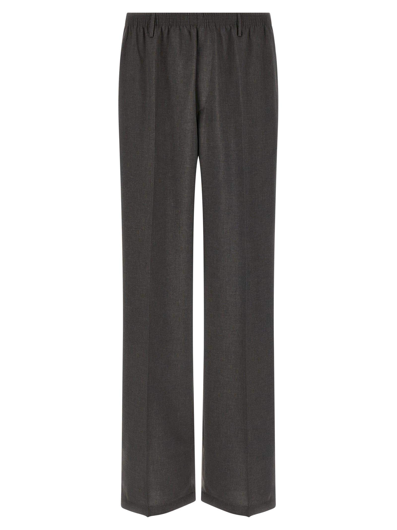 Casual Pants by CELLAR DOOR for men in polyester gray features an refined tailoring silhouette, showcasing a premium straight-leg with a and long cut for a refined tailoring look.