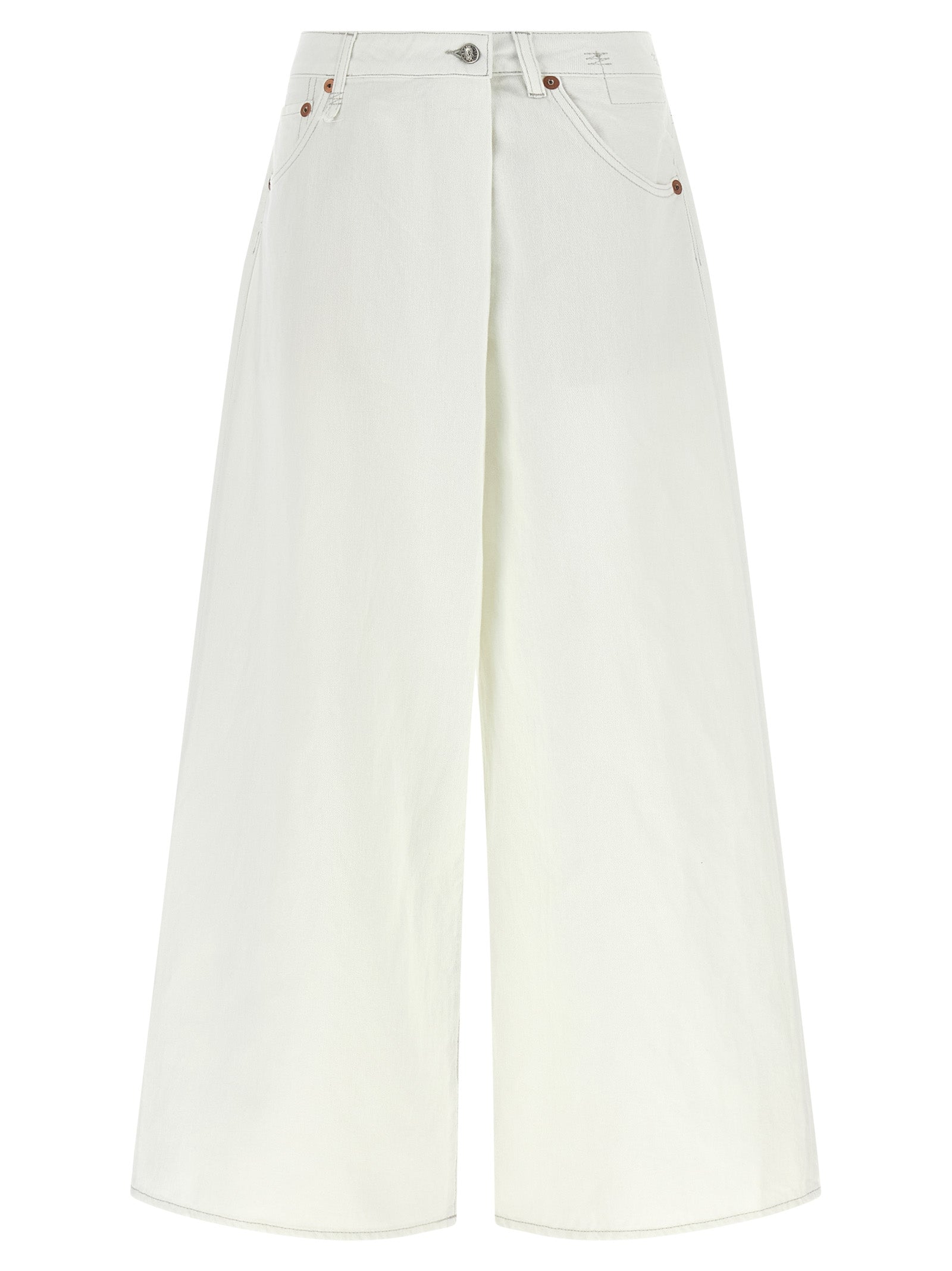 Jeans by R13 for women in denim cotton white features a refined silhouette with a refined wide, defined by a and a refined long for a refined finish.