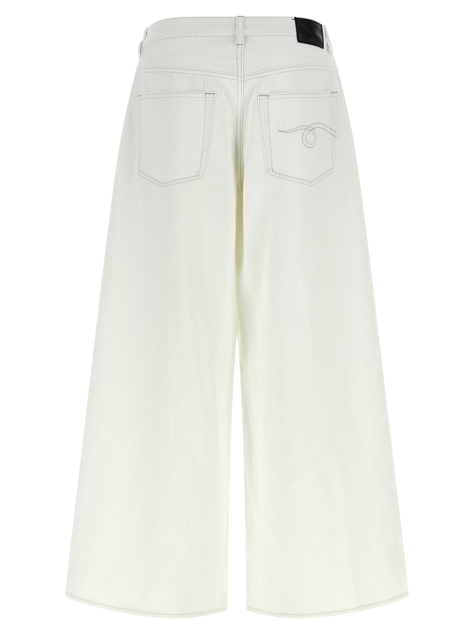 Jeans by R13 for women in denim cotton white presents a tailored silhouette, showcasing a tailored wide and long cut with a refined for a truly tailored aesthetic.
