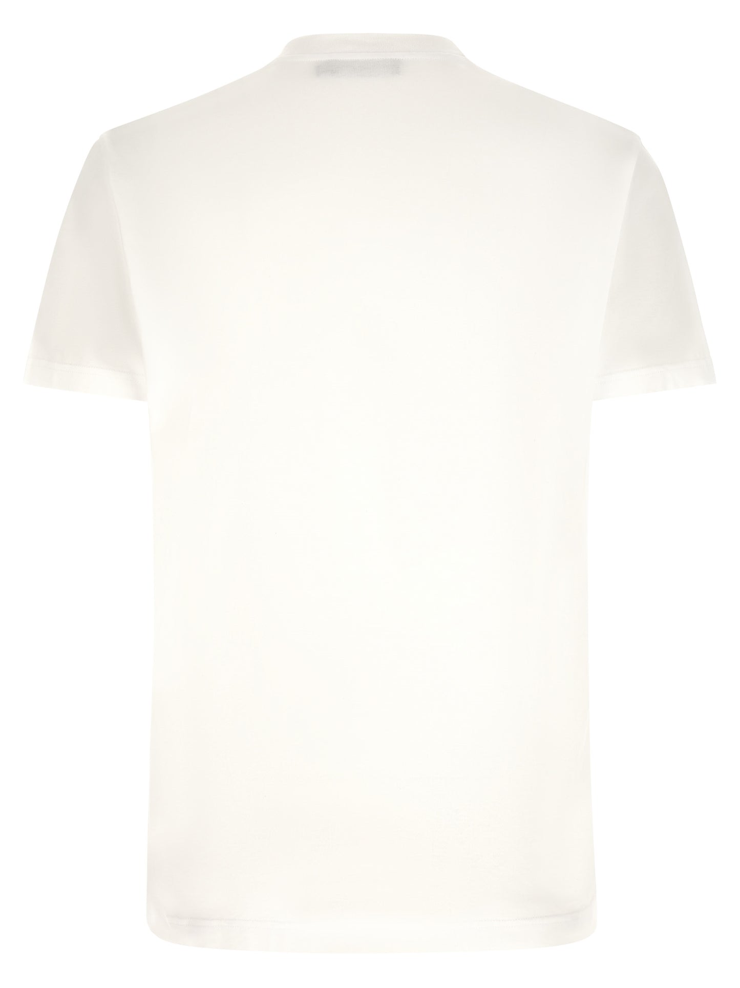 T-Shirt by Dolce & Gabbana for men in cotton white features a plush silhouette, showcasing a sophisticated crew neckline and for a truly plush finish.