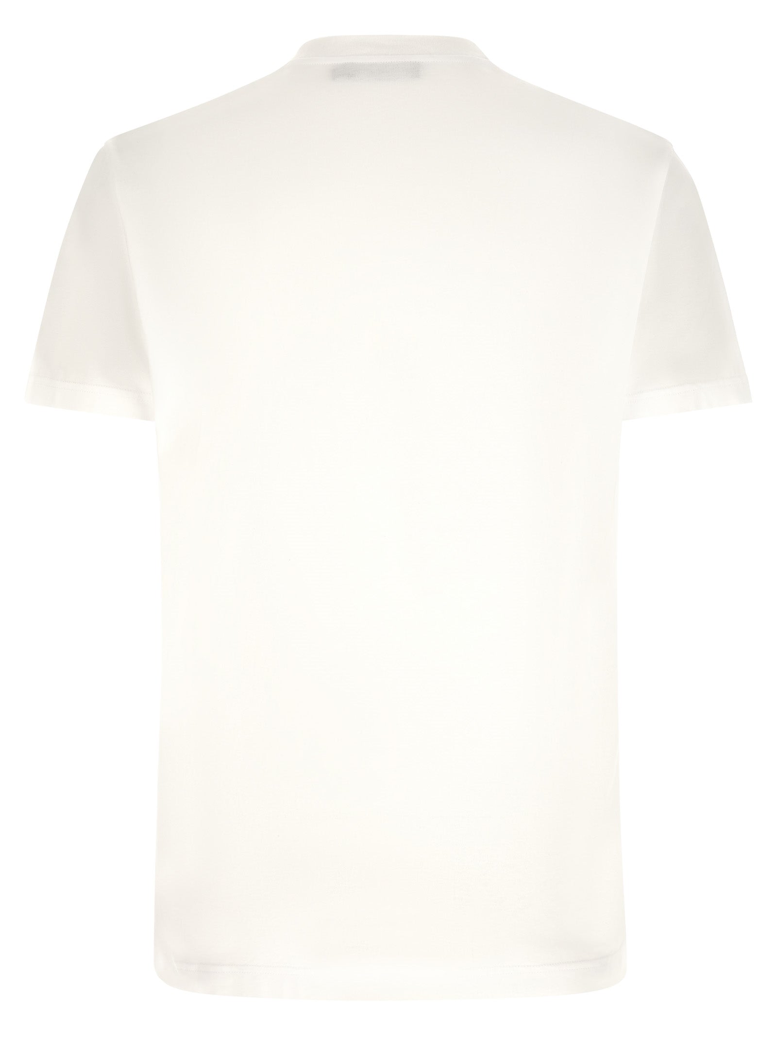 T-Shirt by Dolce & Gabbana for men in cotton white features a plush silhouette, showcasing a sophisticated crew neckline and for a truly plush finish.