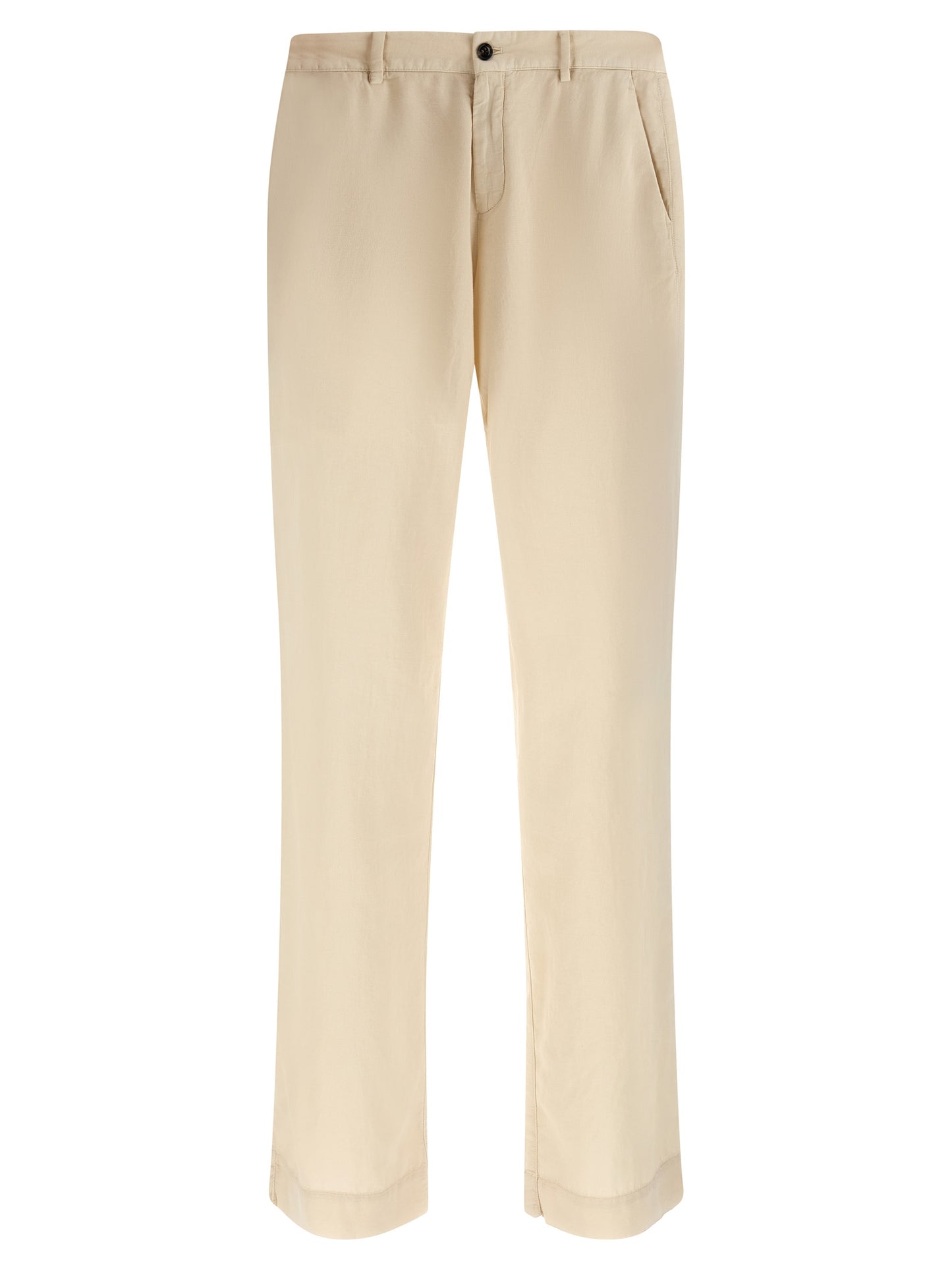 Trousers by CELLAR DOOR for men in cotton beige features a tailored silhouette with a tailored straight-leg, regular-fit & wide, defined by its long and a sophisticated .