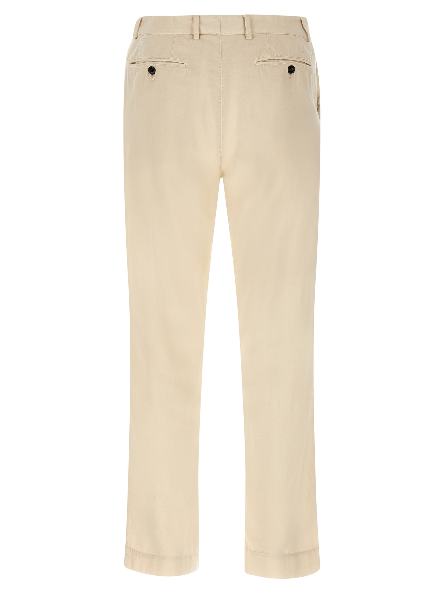 Trousers by CELLAR DOOR for men in cotton beige presents a smart silhouette, meticulously detailed with a smart straight-leg, regular-fit & wide, a smart long, and a smart .