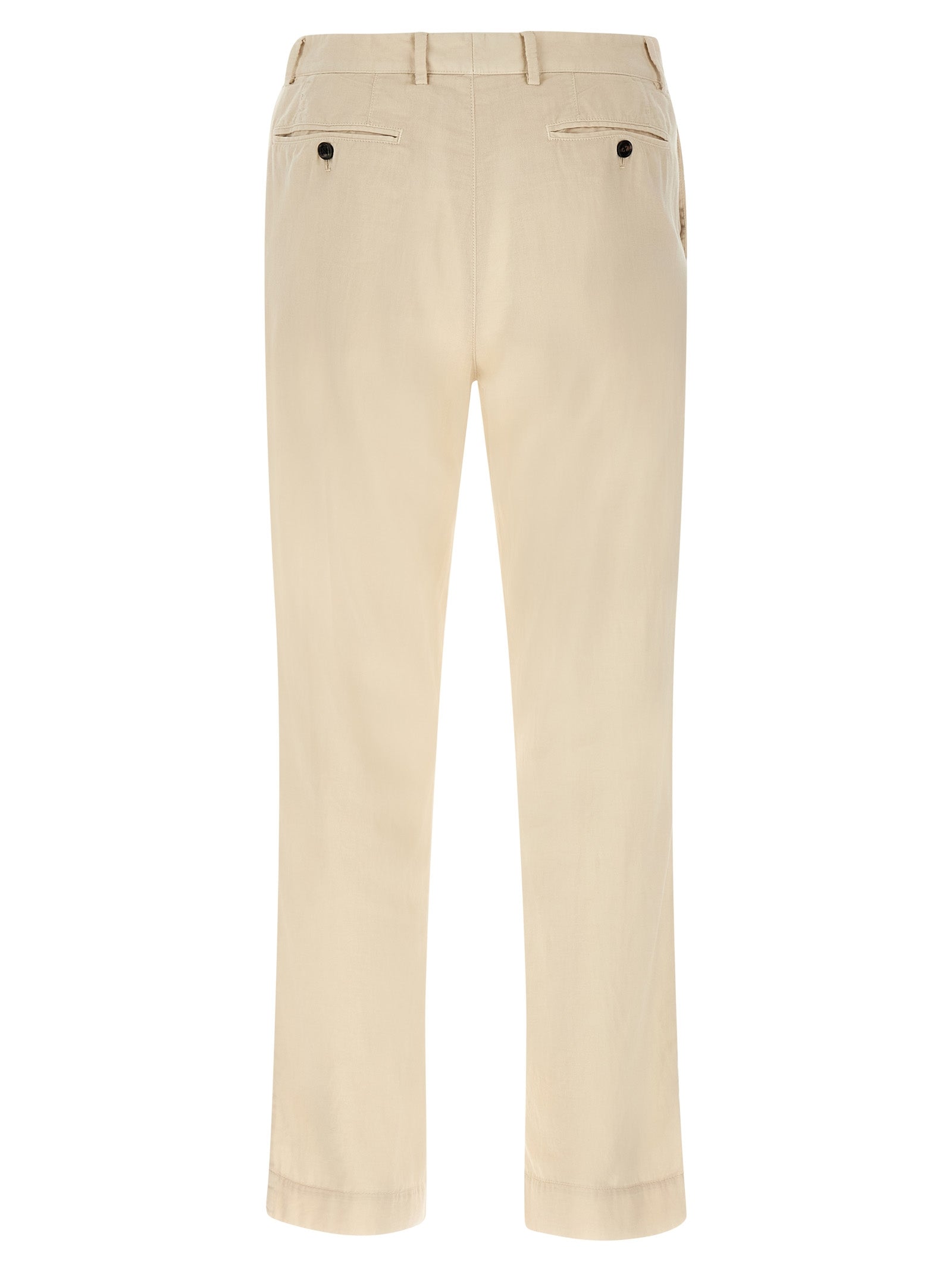 Trousers by CELLAR DOOR for men in cotton beige presents a smart silhouette, meticulously detailed with a smart straight-leg, regular-fit & wide, a smart long, and a smart .