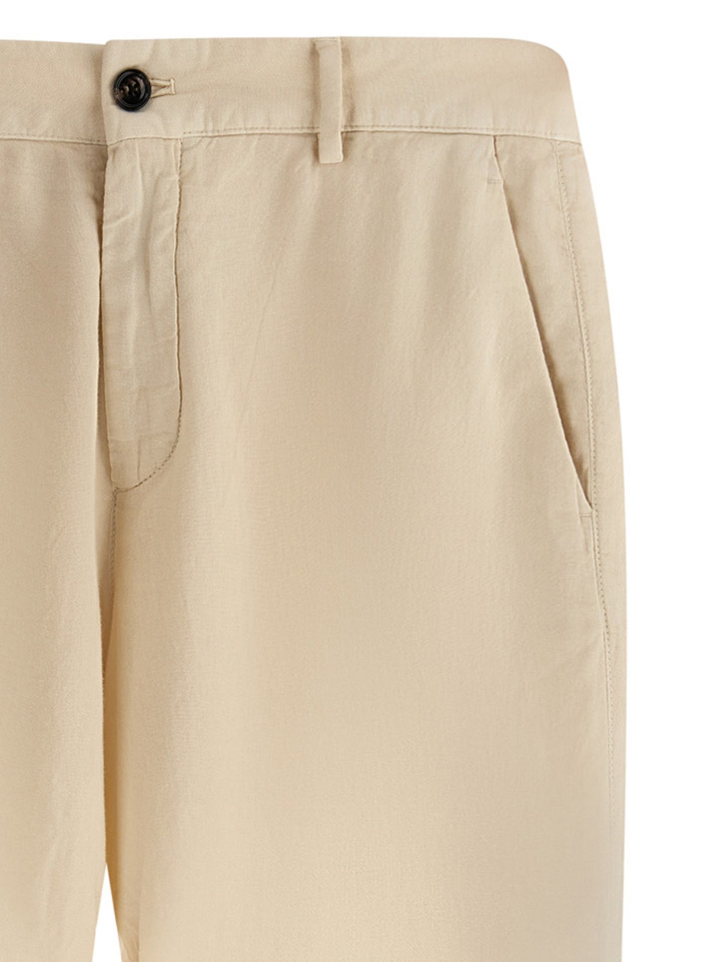 Trousers by CELLAR DOOR for men in cotton beige features a sculptural silhouette, showcasing a sculptural straight-leg, regular-fit & wide and long with a sophisticated for a sculptural finish.