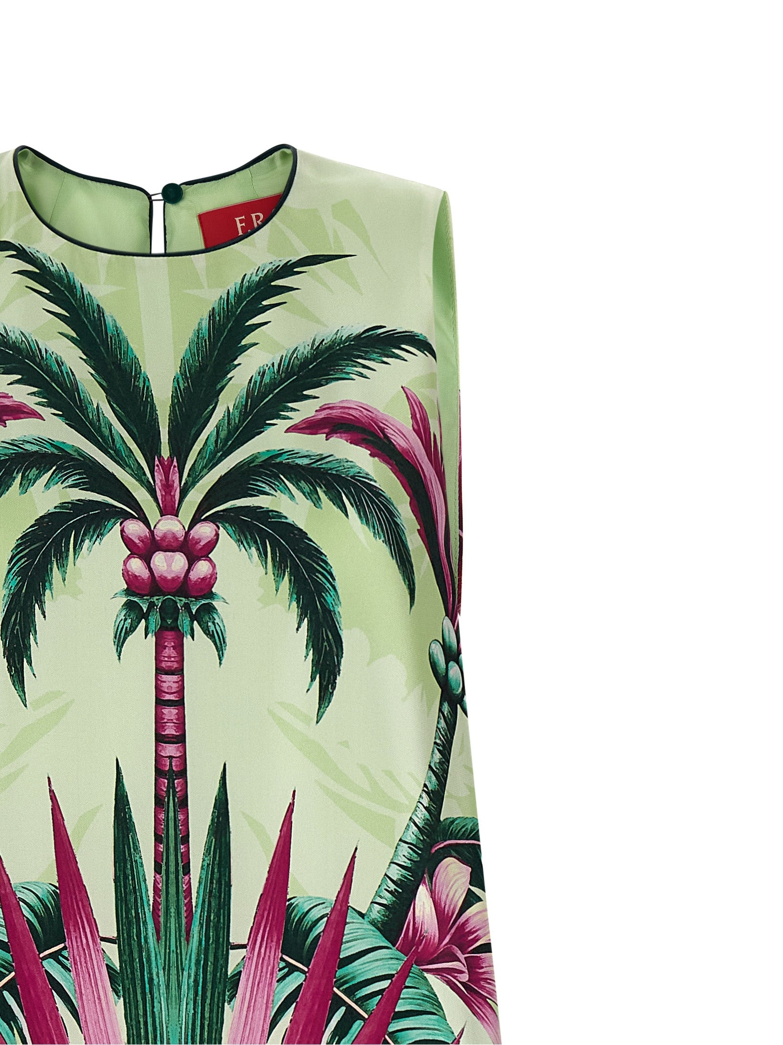 Dress by F.R.S. - FOR RESTLESS SLEEPERS for women in silk twill multicolor & print features an cute silhouette, detailed with a and that elegantly flows into a cute long.