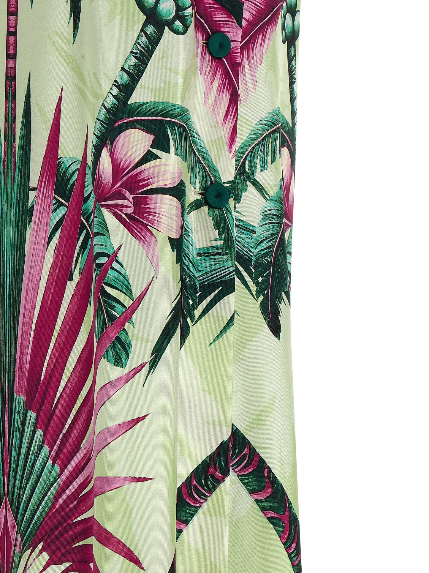 Dress by F.R.S. - FOR RESTLESS SLEEPERS for women in silk twill multicolor & print features a dramatic silhouette, showcasing an elegant and that flows into a dramatic long.