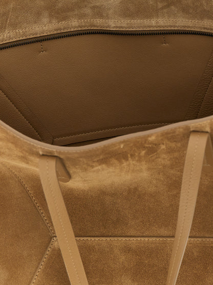 Shoulder Clutch Bag by Brunello Cucinelli for women in calfskin leather brown features a statuesque silhouette, showcasing a secure snap, zipper & hook and statuesque with versatile shoulder-strap & handle for a statuesque finish.