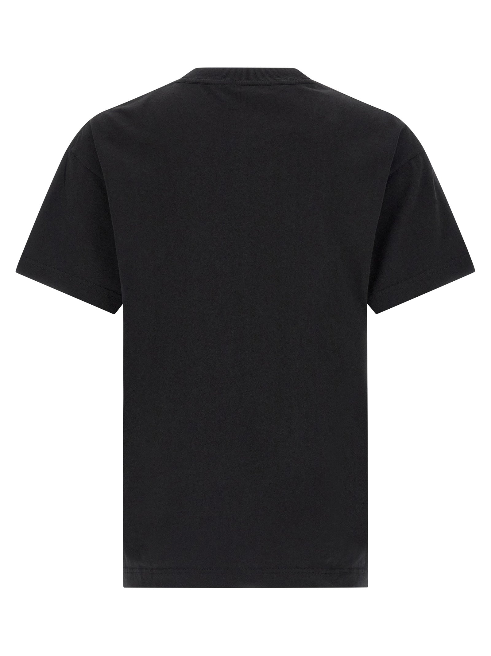 T-Shirt by Palm Angels for men in cotton black & print features an edgy silhouette, meticulously detailed with a sophisticated and crew neckline for a truly edgy finish.