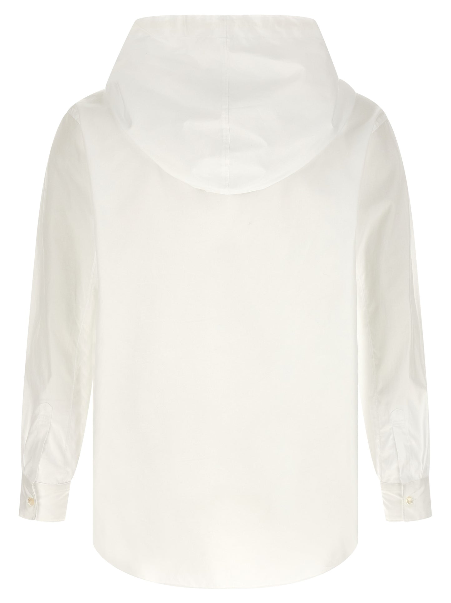 Comme Des Garçons Men's Cotton Hooded Shirt - White