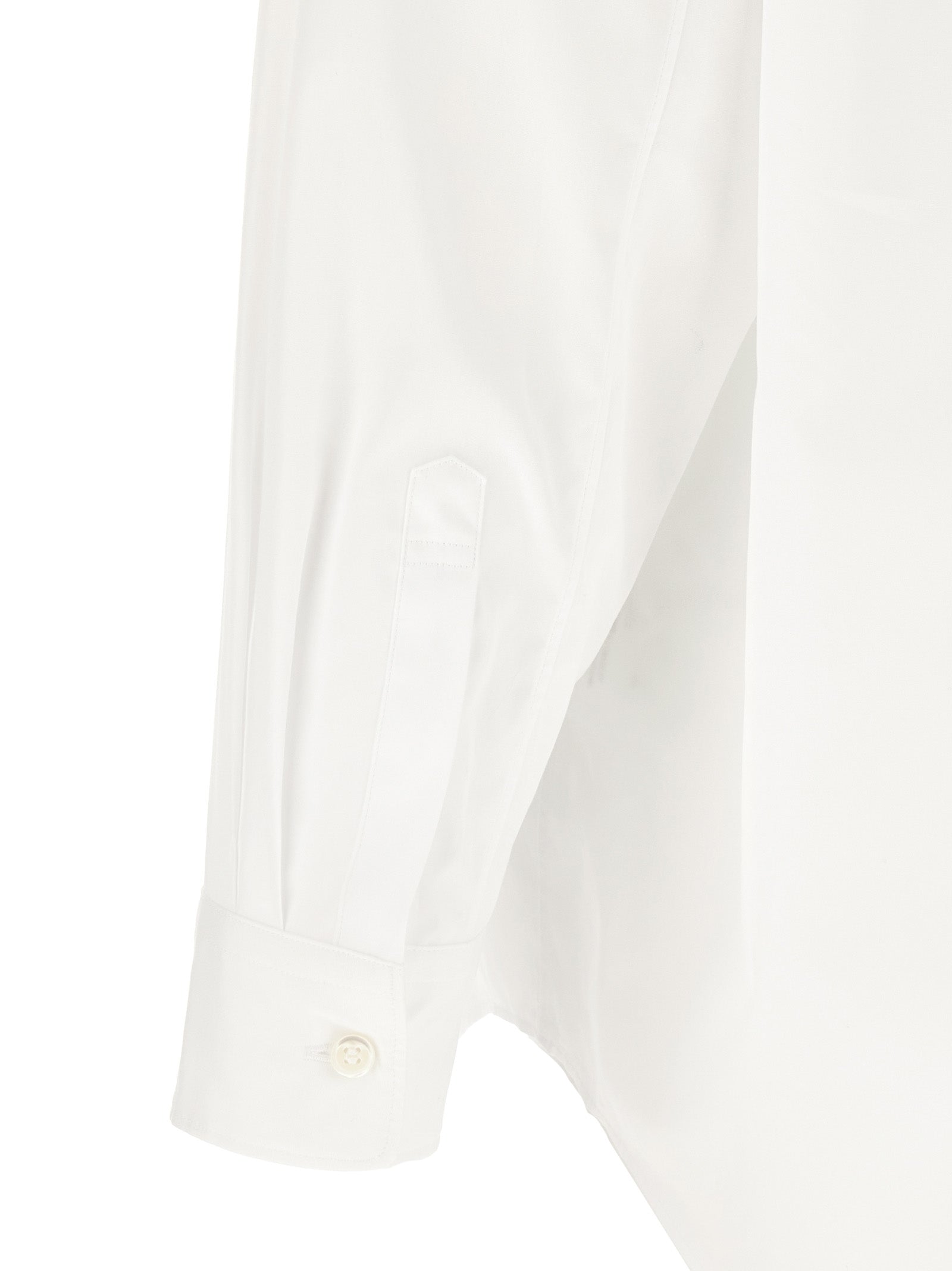Shirt by Comme Des Garçons for men in pearl & white features an architectural silhouette with a refined and elegant for a architectural look.