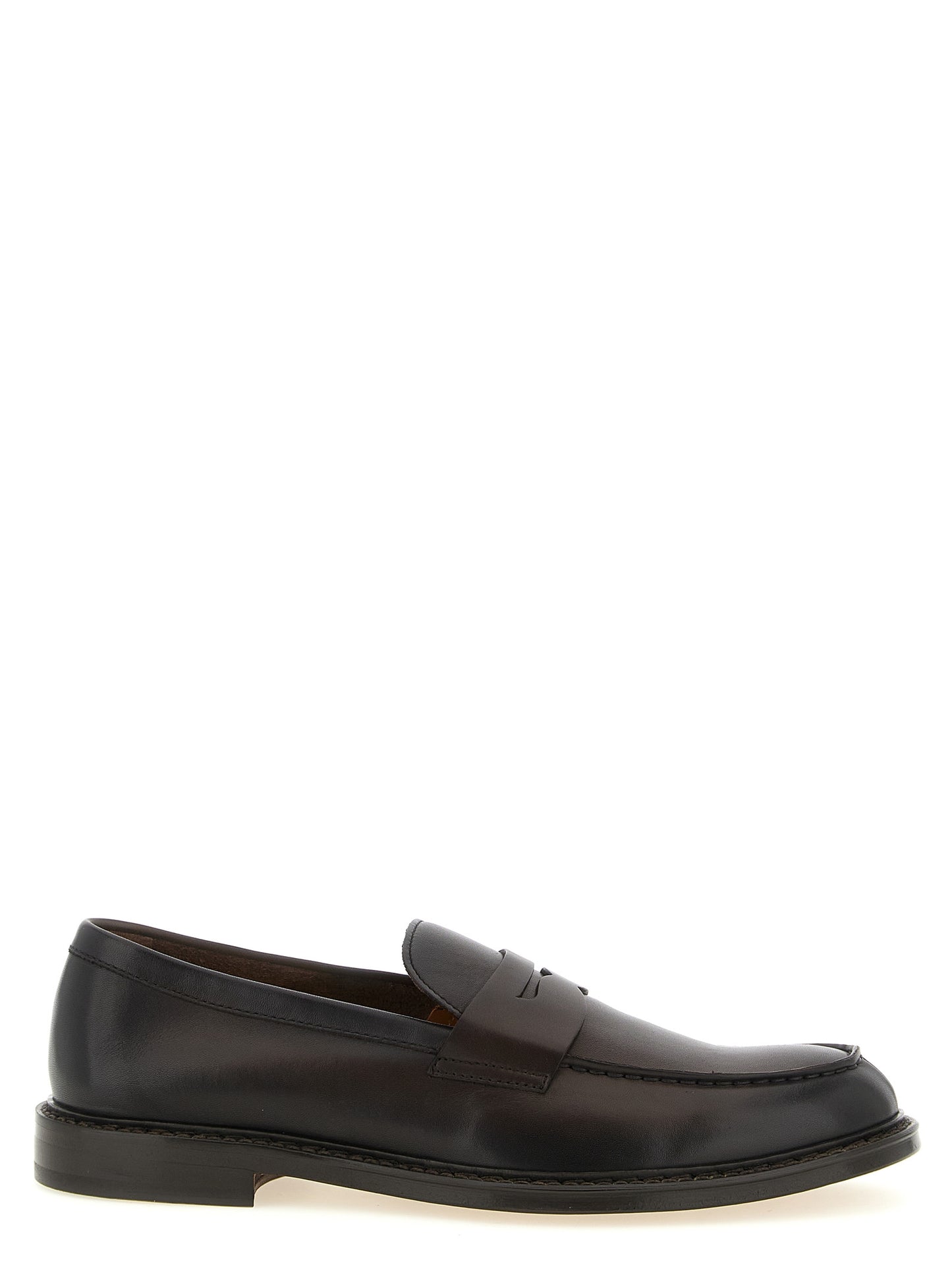 Loafer Slip-On Shoes by Doucal's for men in calfskin leather brown features an dynamic silhouette from the Blake Men's Calfskin Leather Loafer Slip-On Shoes collection, defined by a dynamic and for a dynamic look.
