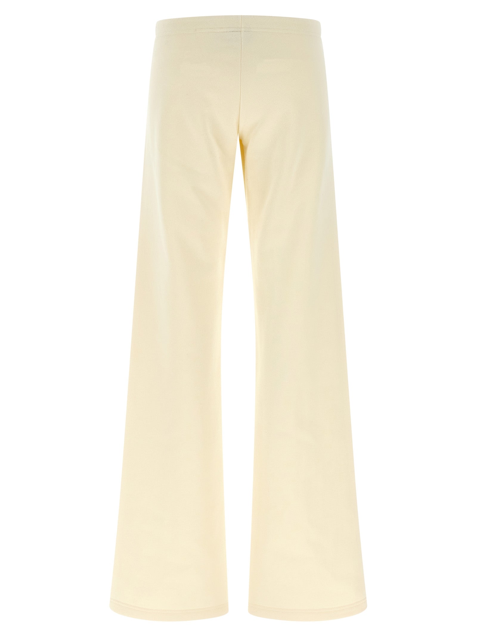 Joggers by Balenciaga for women in cotton white features a refined silhouette with a refined flared & wide, defined by a low rise and a refined long for a refined finish.