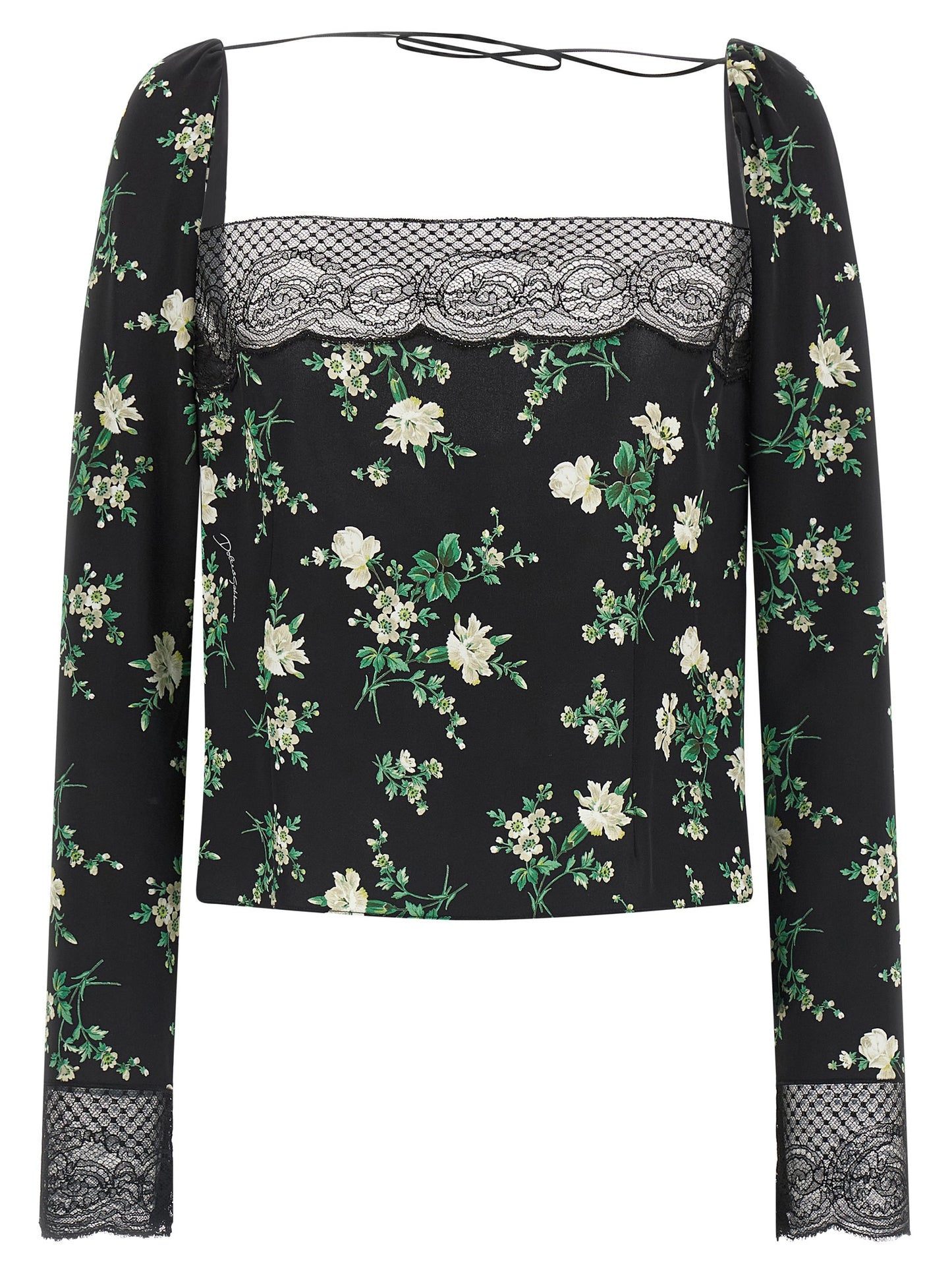 Tank Top by Dolce & Gabbana for women in viscose silk & polyamide black, transparent & print showcases a streamlined Women's Viscose Silk & Polyamide Tank Top design with a streamlined long-sleeve; sleeveless and .