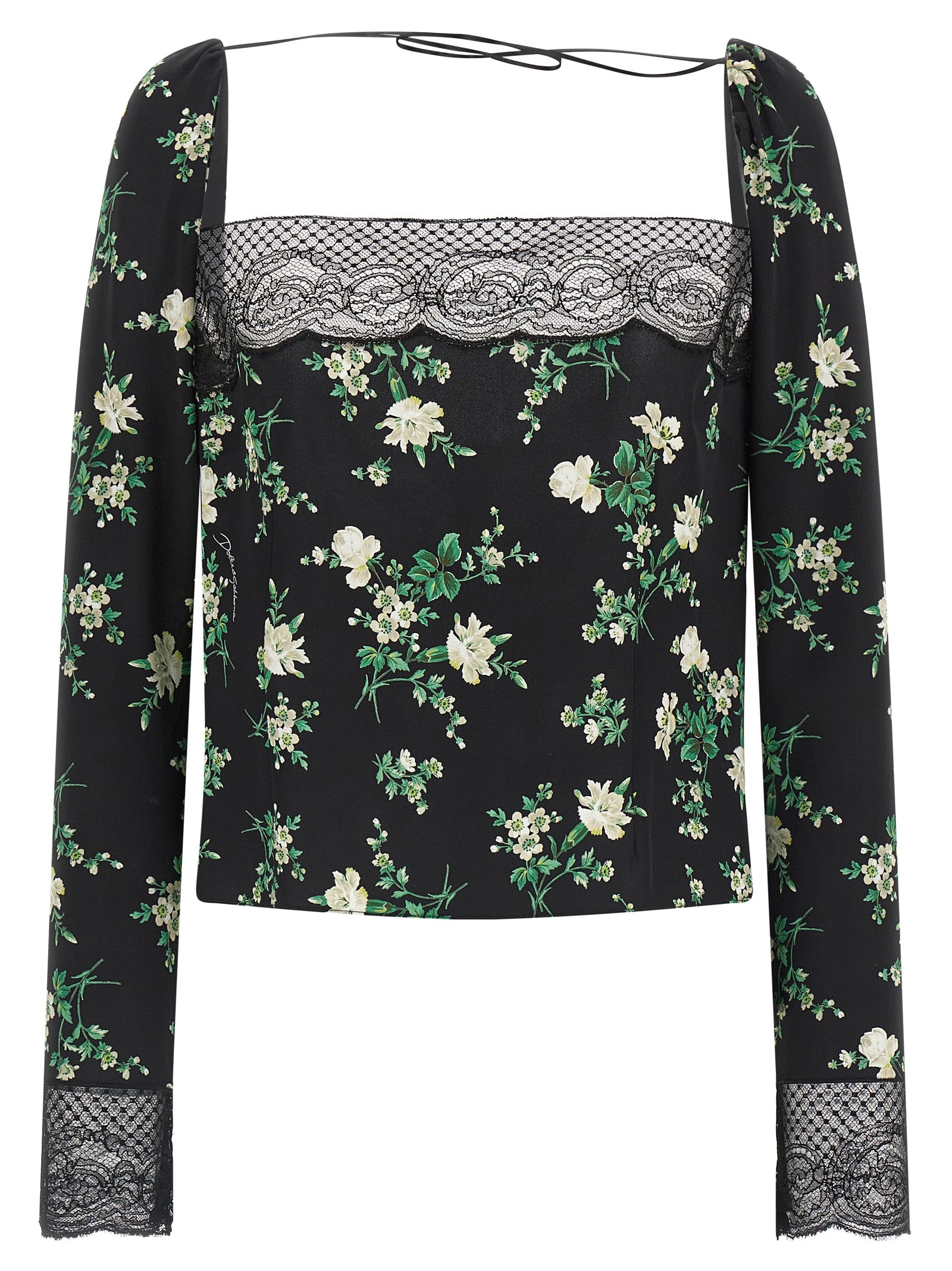 Tank Top by Dolce & Gabbana for women in viscose silk & polyamide black, transparent & print showcases a streamlined Women's Viscose Silk & Polyamide Tank Top design with a streamlined long-sleeve; sleeveless and .