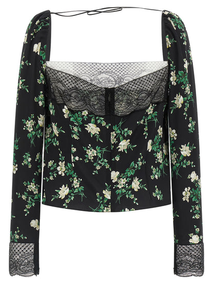 Tank Top by Dolce & Gabbana for women in viscose silk & polyamide black, transparent & print showcases a sumptuous silhouette, artfully detailed with a sumptuous and for a truly sumptuous finish.