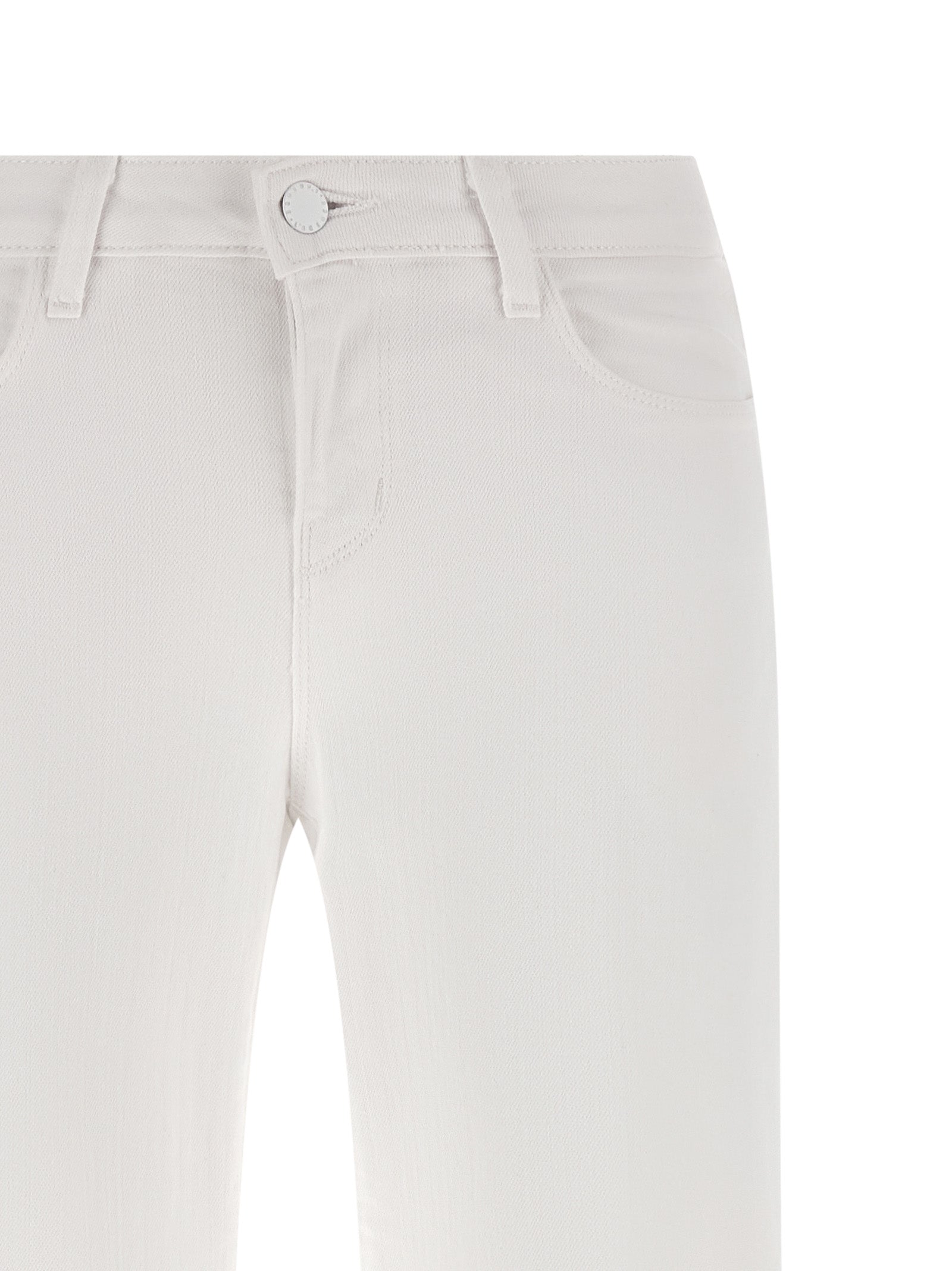 Jeans by L'Agence for women in white features an sartorial straight-leg & wide and long with a low rise cut for a sartorial finish.