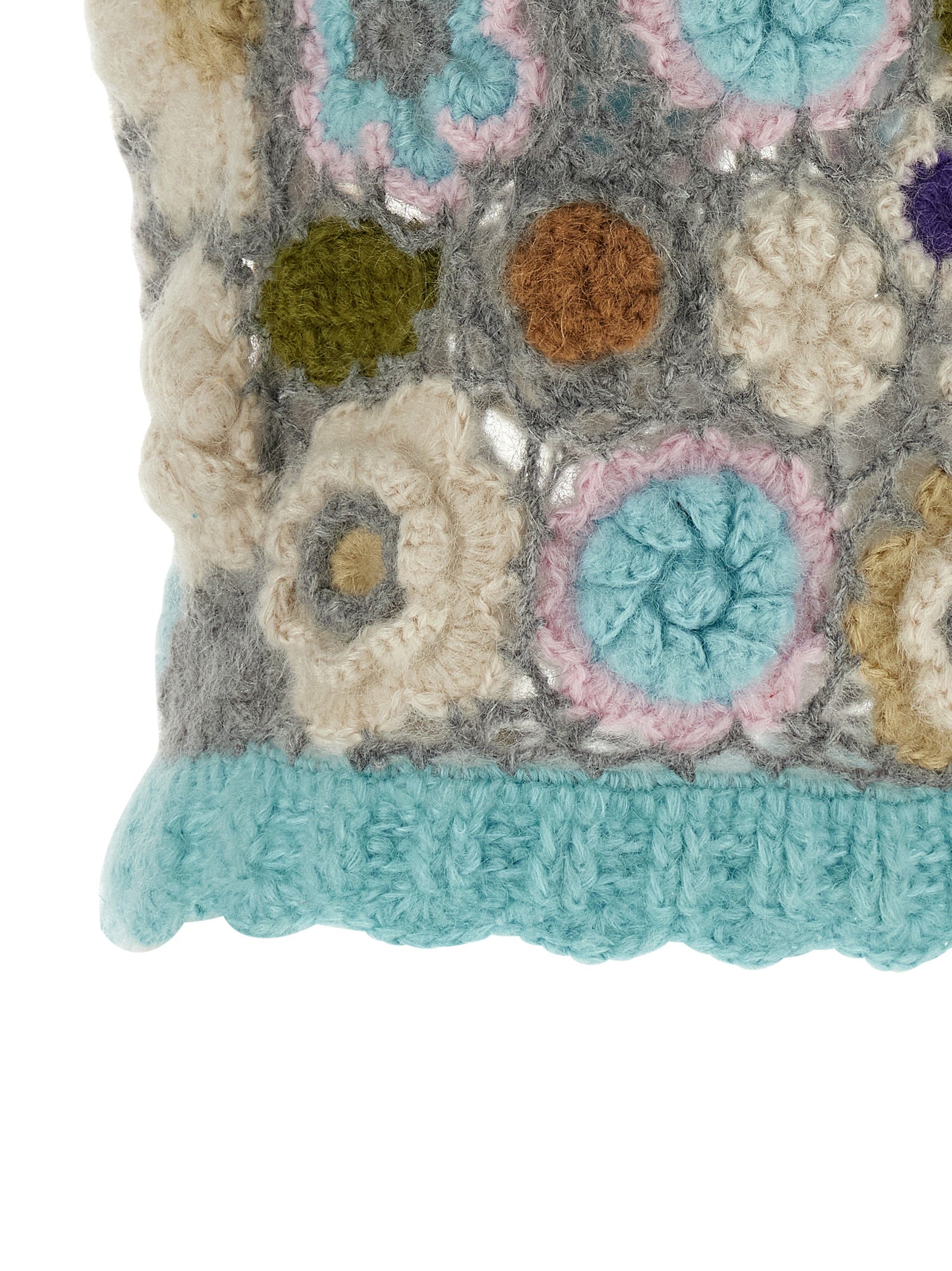 Vest by Ganni for women in mohair wool & polyamide multicolor, patterned & floral features an on trend silhouette, showcasing a sophisticated and premium for a truly on trend finish.