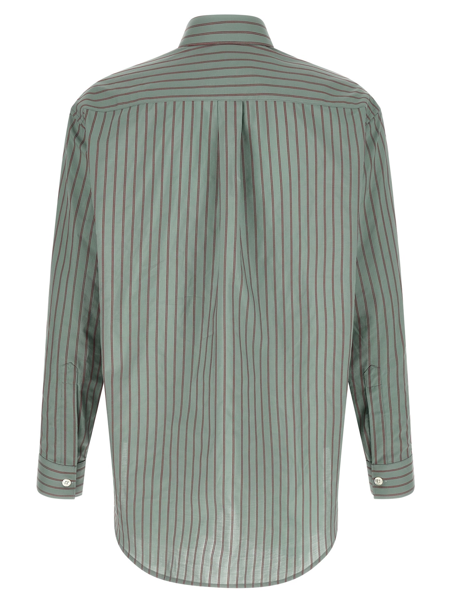 Shirt by Namacheko for men in cotton light-blue, pearl, jacquard & striped presents a discerning silhouette, showcasing a sophisticated square neckline and for a truly discerning finish.