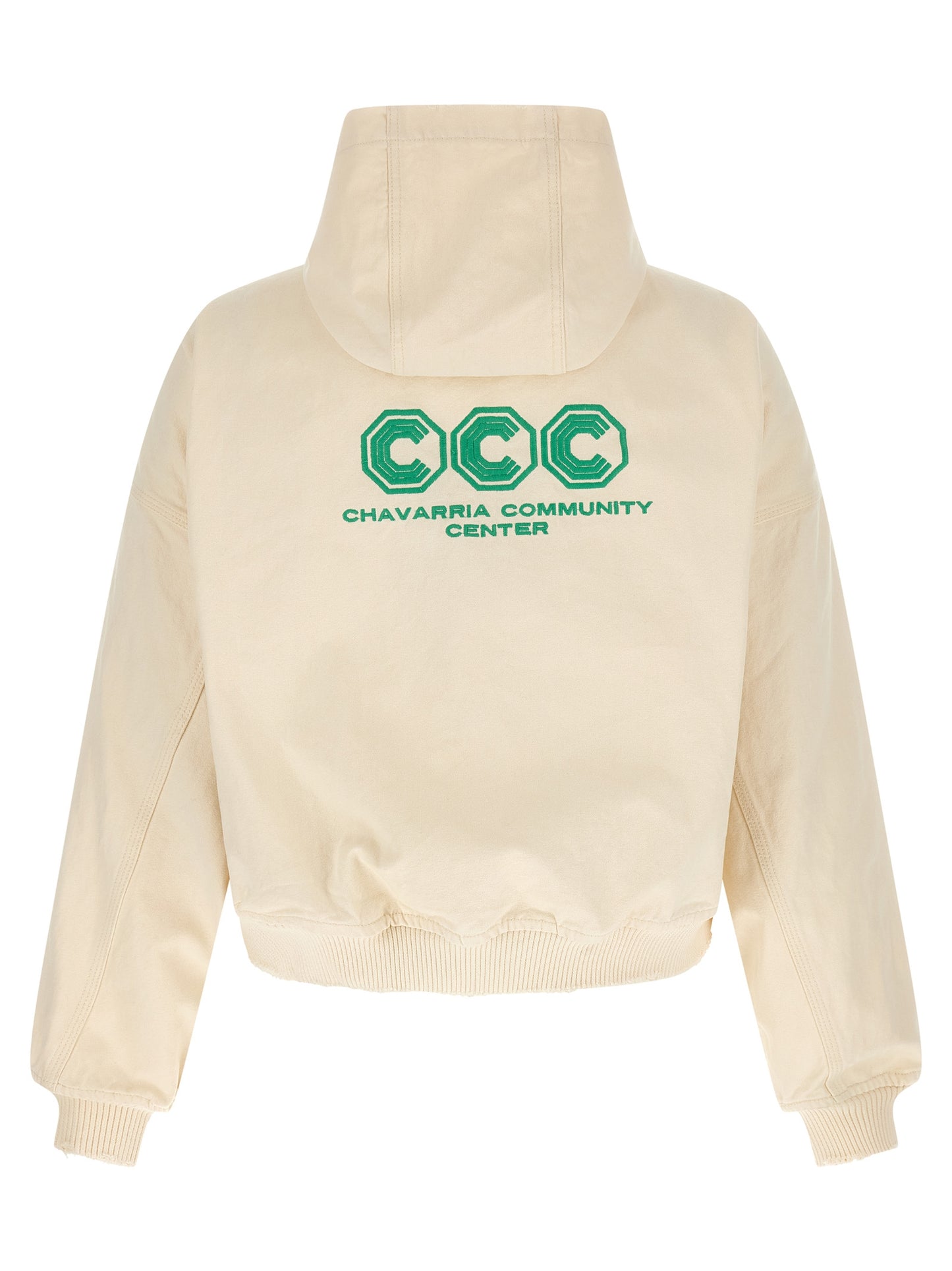 Sweatshirt Hoodie by WILLY CHAVARRIA for men in cotton canvas bicolour & yellow features an luminous silhouette, showcasing a sophisticated hooded neckline and for a truly luminous look.