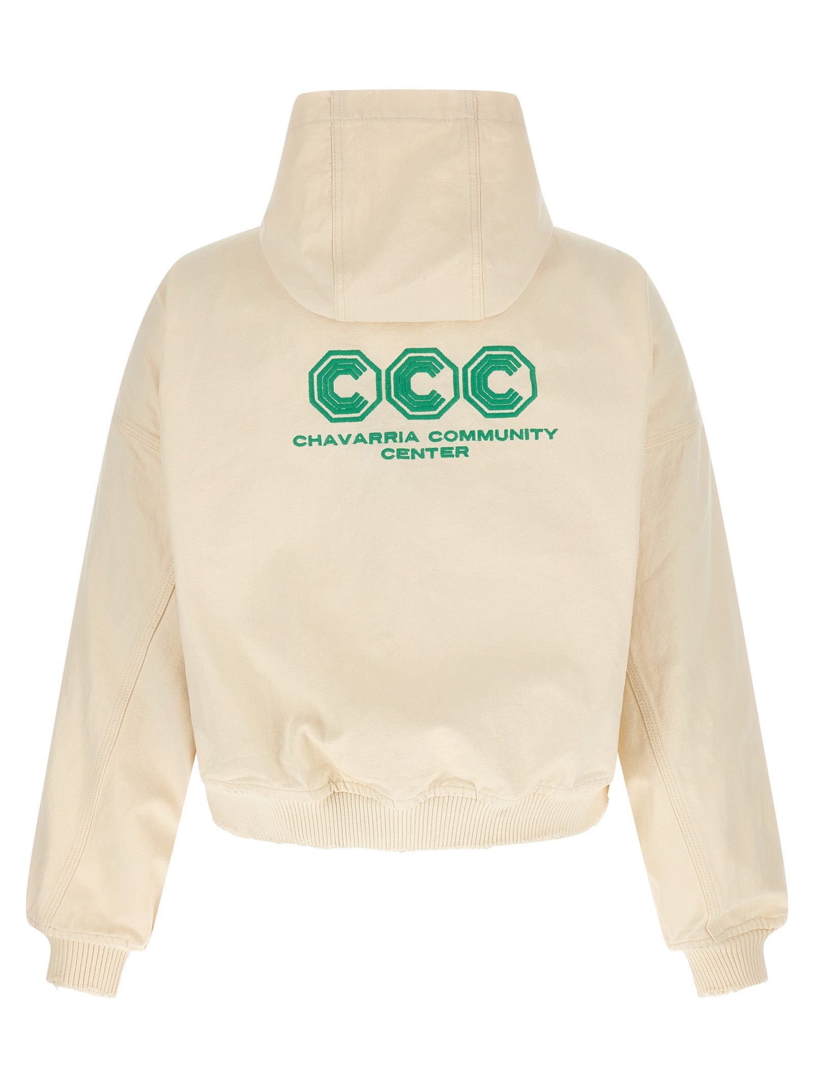 Sweatshirt Hoodie by WILLY CHAVARRIA for men in cotton canvas bicolour & yellow features an luminous silhouette, showcasing a sophisticated hooded neckline and for a truly luminous look.