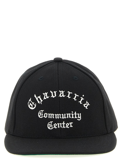 Baseball Cap by WILLY CHAVARRIA for men in polyester black presents a tailored silhouette, perfectly capturing the essence of City Polyester Baseball Cap with its tailored finish and superior craftsmanship.