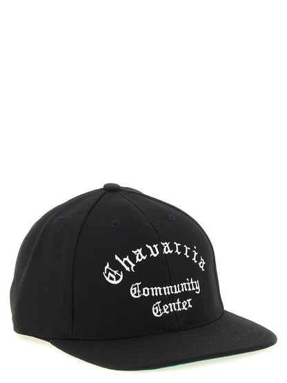 Baseball Cap by WILLY CHAVARRIA for men in polyester black features a distinguished silhouette, artfully capturing the essence of the distinguished City Polyester Baseball Cap design with a sophisticated style.