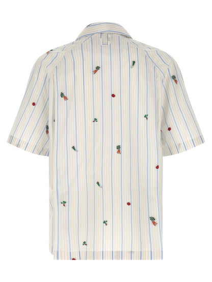 Shirt by Jacquemus for men in cotton horn, multicolor, patterned, jacquard & striped features an polished silhouette, showcasing a sophisticated and detail for a truly polished finish.