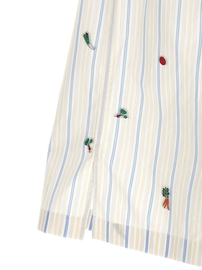 Shirt by Jacquemus for men in cotton horn, multicolor, patterned, jacquard & striped, featuring a nuanced and nuanced for a sophisticated finish.