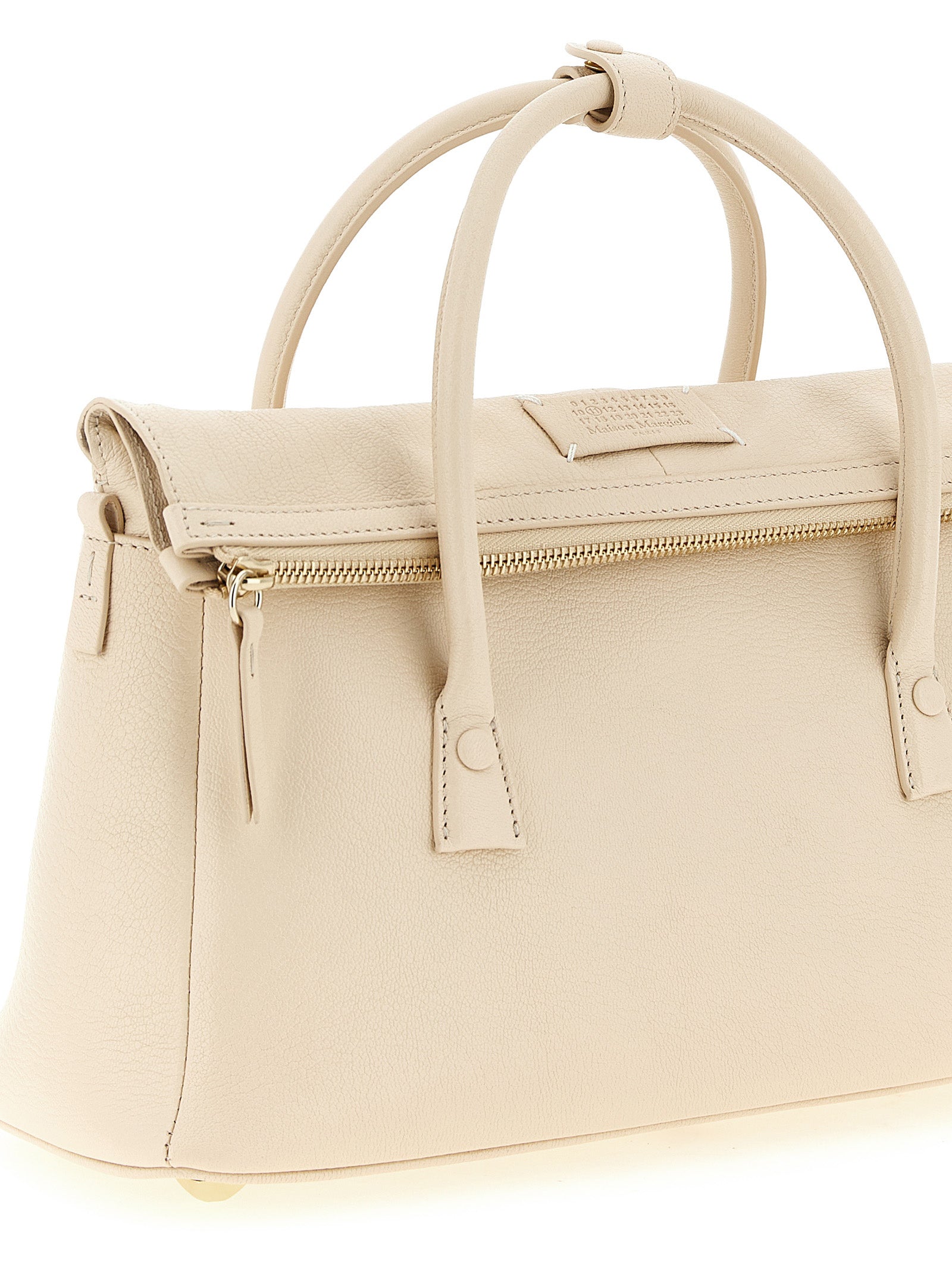 East West Handbag by Maison Margiela for women in viscose goat leather & fur multicolor, pink & signature features a exquisite silhouette, showcasing a secure zipper and exquisite with versatile shoulder-strap, adjustable-strap & handle for a exquisite finish.