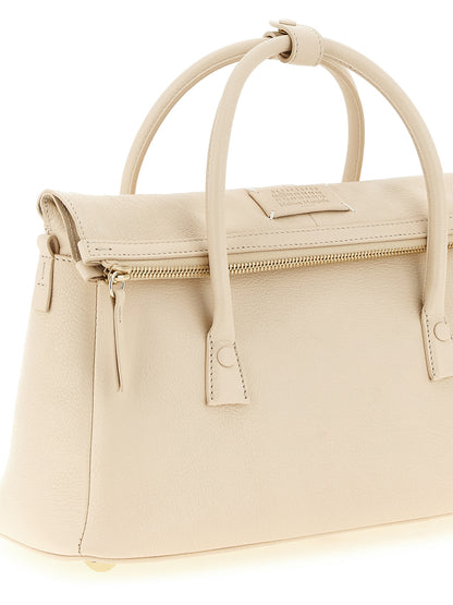 East West Handbag by Maison Margiela for women in viscose goat leather & fur multicolor, pink & signature features a exquisite silhouette, showcasing a secure zipper and exquisite with versatile shoulder-strap, adjustable-strap & handle for a exquisite finish.