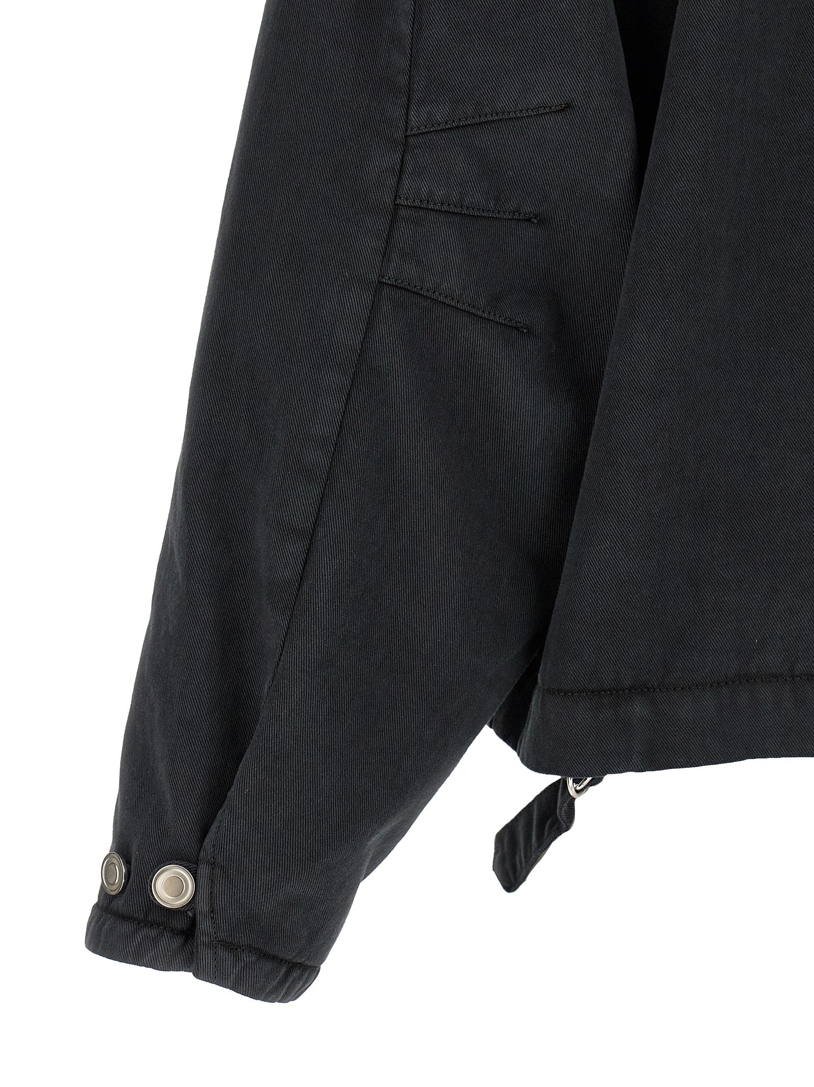 Hooded Windbreaker Jacket by Namacheko for men in cotton black features an enduring silhouette, showcasing technical pockets, hooded & windproof and a sophisticated hooded neckline for a truly enduring aesthetic.