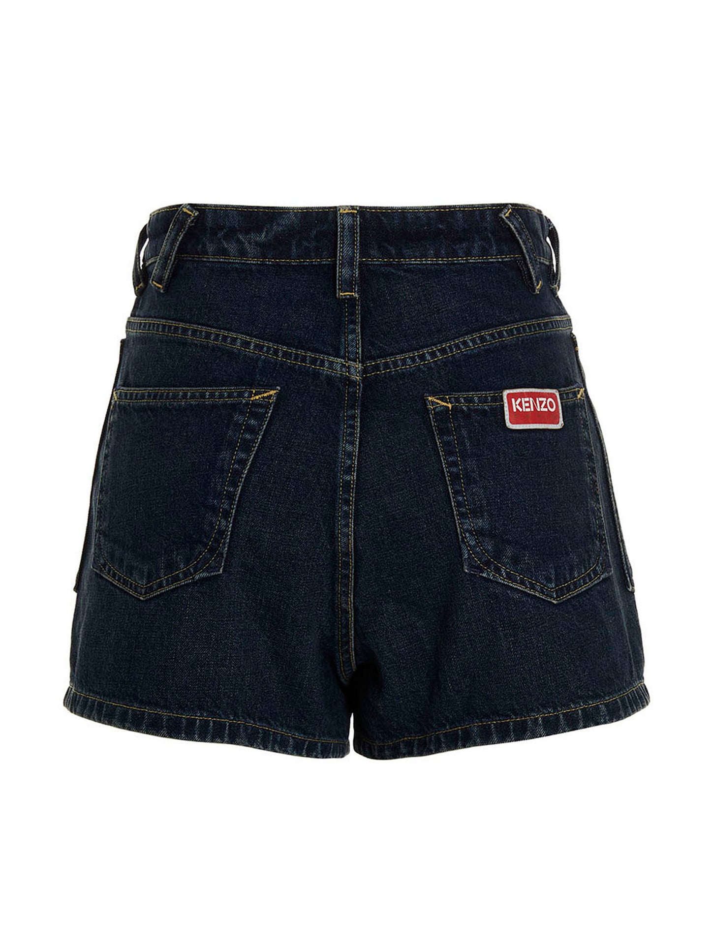 Kenzo Women's Cotton Denim Shorts - Blue