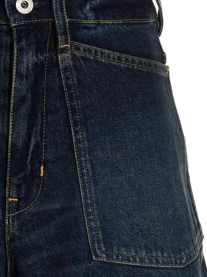Kenzo Women's Cotton Denim Shorts - Blue
