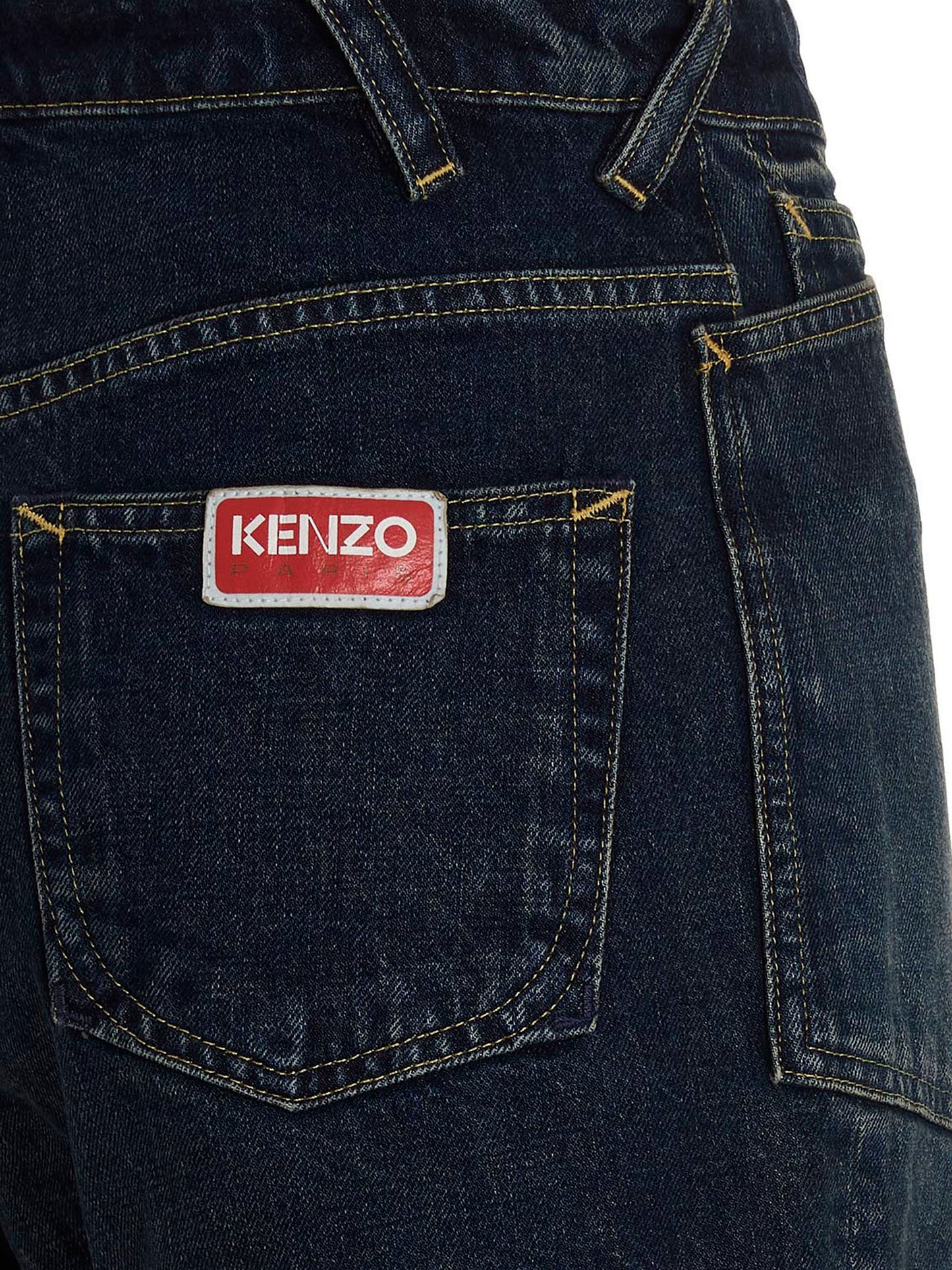 Kenzo Women's Cotton Denim Shorts - Blue