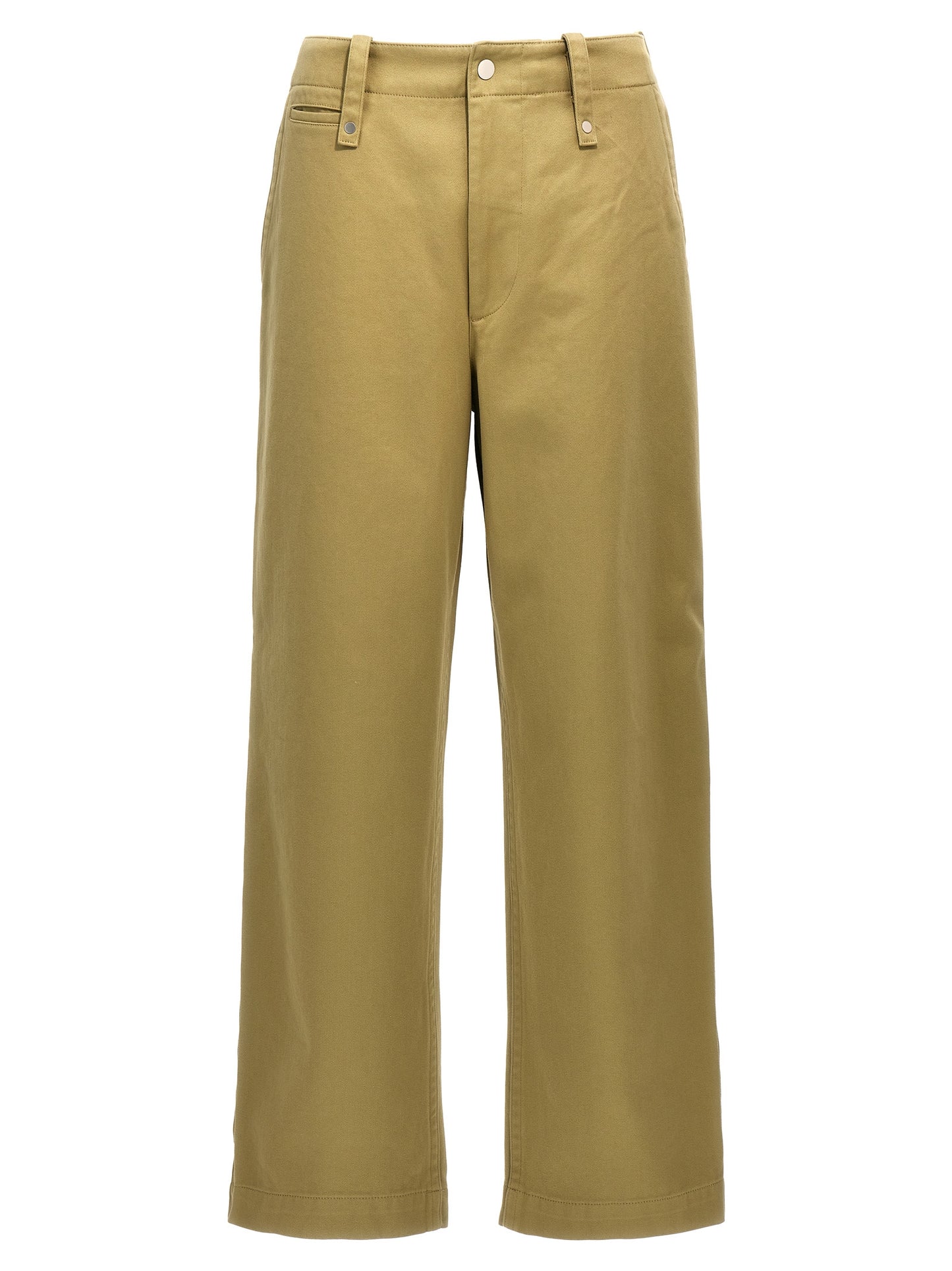 Trousers by Burberry for men in cotton beige features a sculptural silhouette, showcasing a sculptural and long with a sophisticated for a sculptural finish.