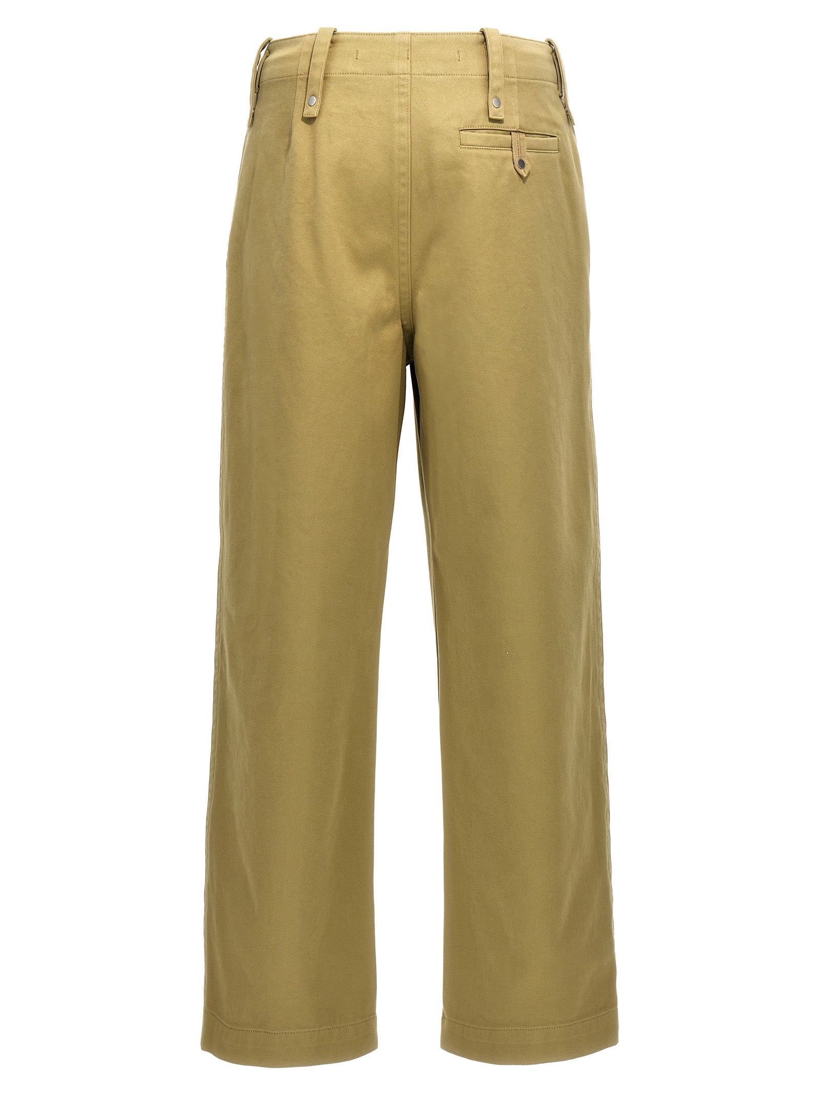 Trousers by Burberry for men in cotton beige features an on trend silhouette, showcasing a sophisticated with a long and for an on trend finish.